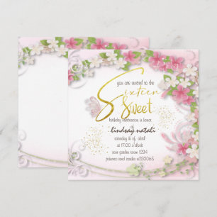Invitación Invitation de cumpleaños dieciséis per