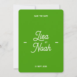 Invitación Invitation de mariage Colorus - Vert citron