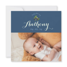 Invitation faire-part de naissance cassis