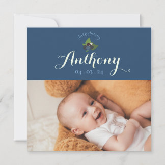 Invitación Invitation faire-part de naissance cassis