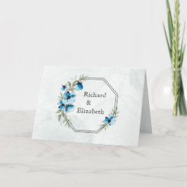 Invitación Invitation "Fleurs bleues"