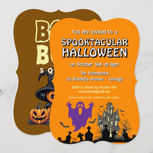 Invitación Invitation : HALLOWEEN Spooktacular #1 (Anverso / Reverso)