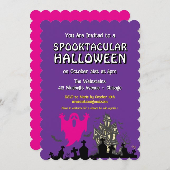 Invitación Invitation : HALLOWEEN Spooktacular #2 (Anverso / Reverso)