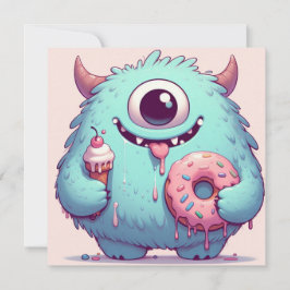 Invitación Invitation “Le p’tit monstre gourmand“