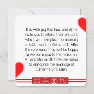 Invitación invitation mariage 