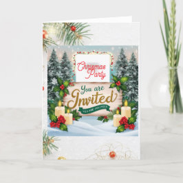 Invitación Invitation pliée chrismas