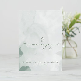 Invitación Invitation Simple, modern and minimalist | French