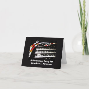 Invitación Invitation to Retirement Party, Keyboard