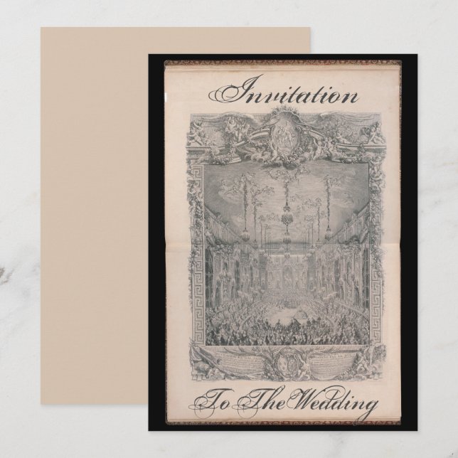 Invitación Invitation to the wedding card – Einladung (Anverso / Reverso)