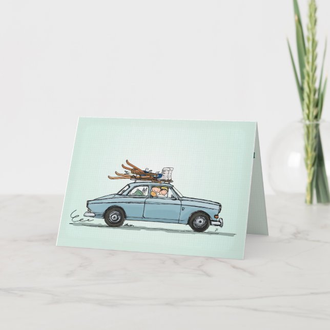 Invitación Invitation Vintage Volvo 122s Amazon (Anverso)