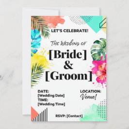 Invitación InvitationElegant Wedding Invitation Card | Modern