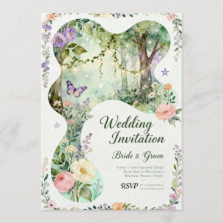 Invitación InvitationNature’s Romance – Botanical Wedding Inv