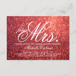 Invitación Invite - a la señora nupcial roja del futuro de la
