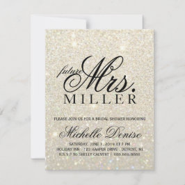 Invitación Invite - a señora futura fabulosa Bridal del