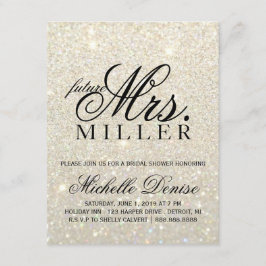 Invitación Invite - a señora futura fabulosa Bridal del