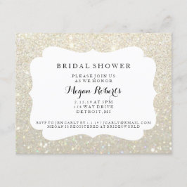 Invitación Invite - día nupcial de la ducha fabuloso - al oro