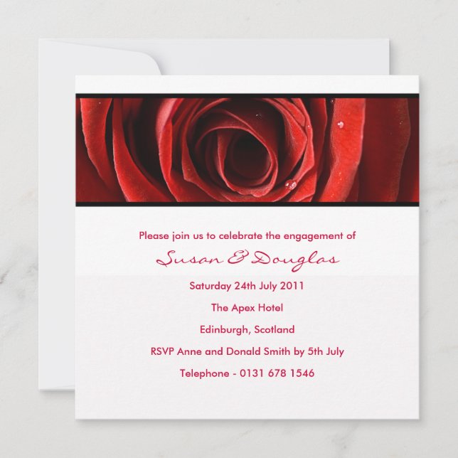 Invitación Invocatoria de compromiso de amor para siempre bla (Anverso)