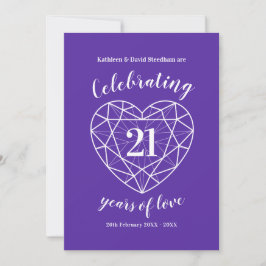 Invitación Iolite Weddding Aniversario 21 años de amor