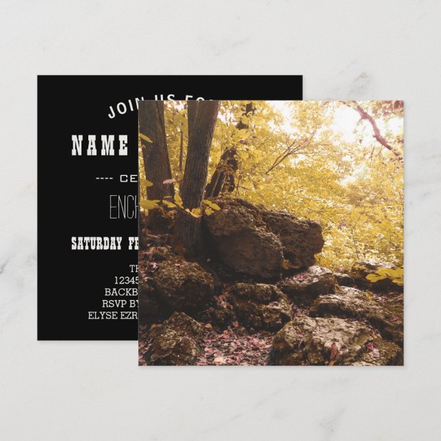 Invitación iowa del parque de estados de la columna vertebral (Anverso / Reverso)