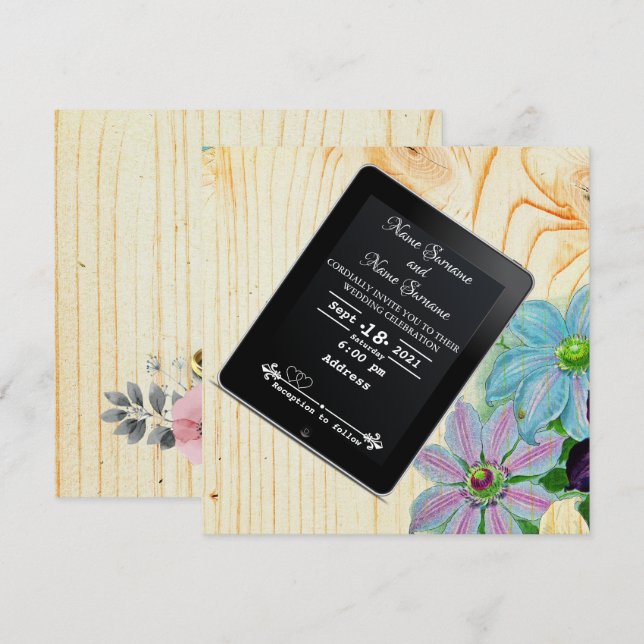 Invitación Ipad (Anverso / Reverso)