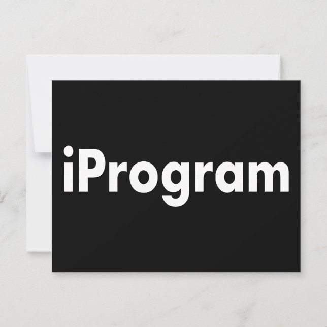 Invitación iProgram (Anverso)