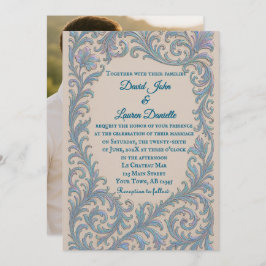 Invitación Iridescent Vow Photo Wedding Invitation