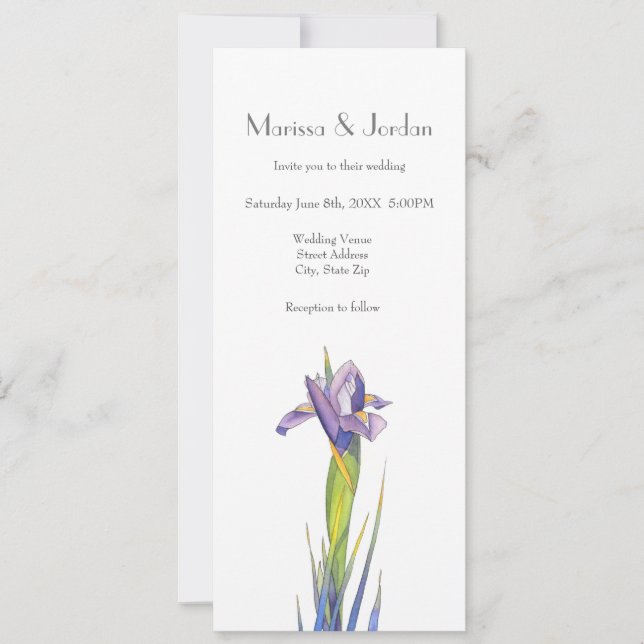 Invitación Iris 2 (Anverso)