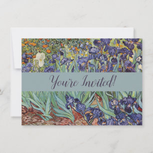Invitación Iris de Van Gogh Pintura Impresionista