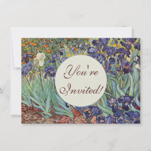 Invitación Iris de Van Gogh Pintura Impresionista