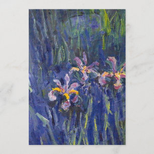 Invitación Irises Claude Monet