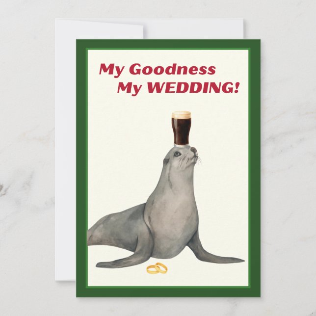 Invitación Irish Stout Bridal Shower Invitation (Anverso)