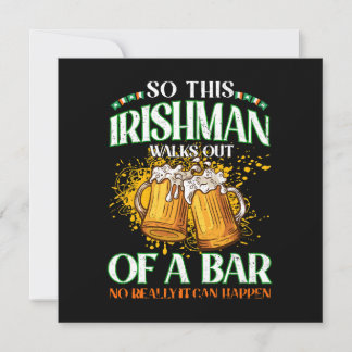 Invitación Irishman Beer St. Patrick's Day