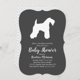 Invitación Irlandés Kerry Blue Te Dog Baby Shower Género neut