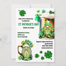 Invitación Irlandés Leprechaun beerfest gargle shamrock tanka