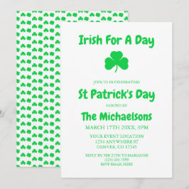 Invitación Irlandés por un día