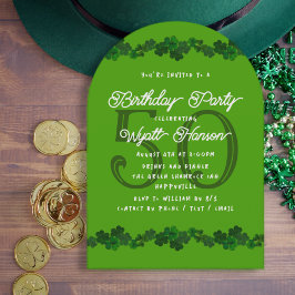 Invitación Irlandés Shamrock Marcha Surpirata Partido de Cump