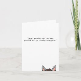 Invitación Irreverent Kids Birthday Party Tail-Pinning Game