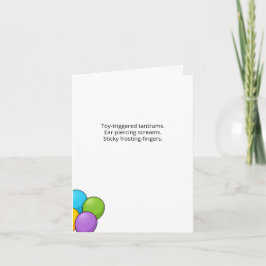 Invitación Irreverent Kids Birthday Party Tantrum Fun