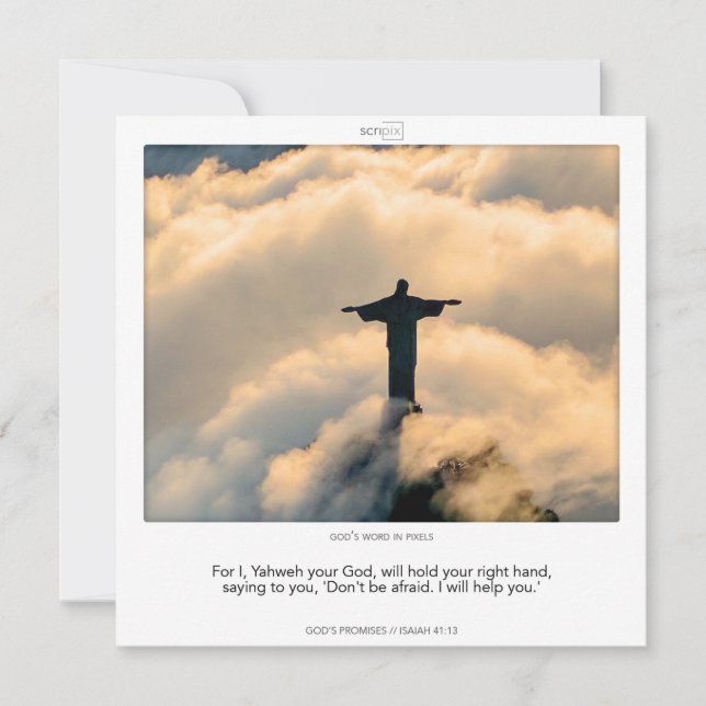 Invitación Isaiah 41:13 GOD'S DE PROMISES (Anverso)