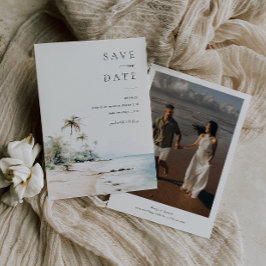 Invitación Isla Boda De Destino Guardar La Fecha