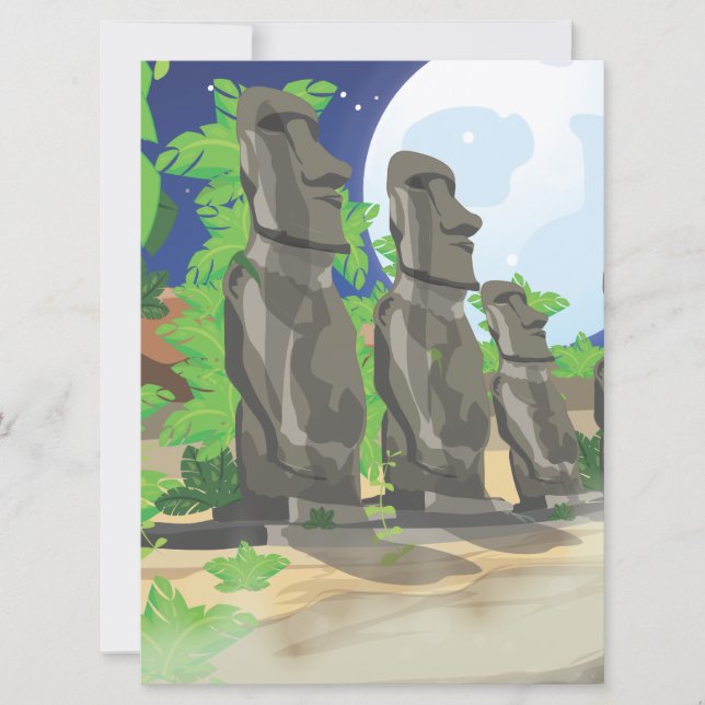 Invitación Isla de Pascua (Anverso)