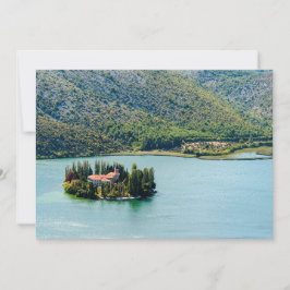 Invitación Isla del monasterio de Visovac en Krka NP - Croaci