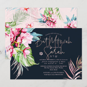 Invitación Isla Orquídea de PixDezines, Batería de Agua Mitzv
