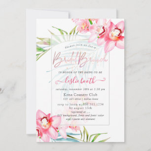 Invitación Isla Orquídea de PixDezines, Brunch Tropical Brida