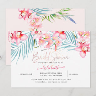 Invitación Isla Orquídea de PixDezines, ducha tropical de nov