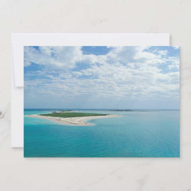 Invitación Isla Tropical (Anverso)