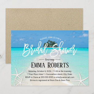 Invitación Isla Tropical Verano Beach Bridal
