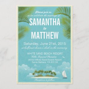 Invitación Island Beach Destination Bridal Shower