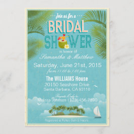 Invitación Island Resort Beach Destino Ducha de novias