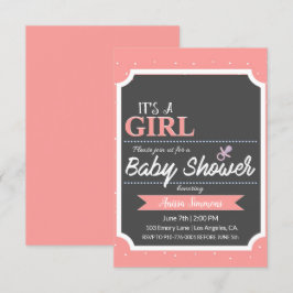 INVITACIÓN IT ES UN CHICA | BABY SHOWER